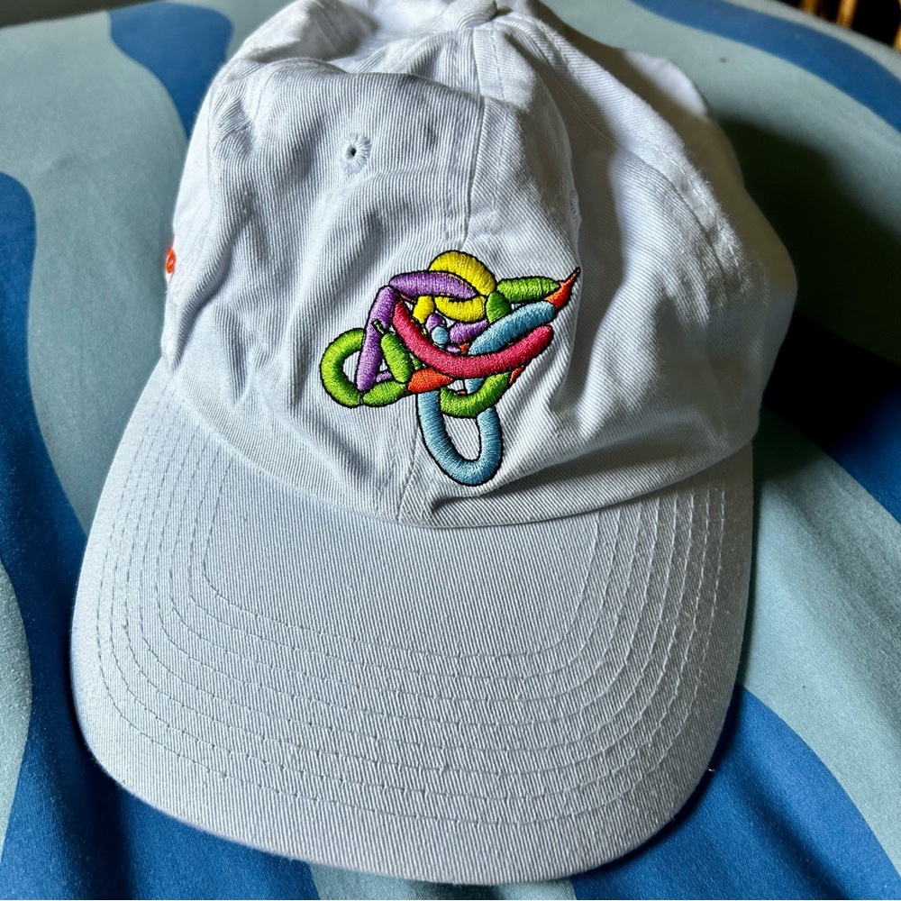 Keff Joons Embroidered Women's white baseball Cap adjustable